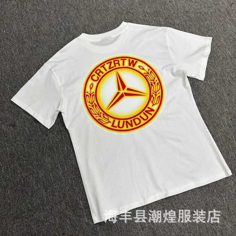

Cortez Demon Island Classic Short Sleeve T-shirt Summer New Loose Casual Round Neck Couple Bottom Shirt 2 56OX, 3105 white