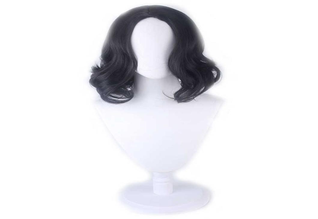 

Severus Snape Black Short Curly Style Cosplay Wig Professor Snape Wig Halloween Party Role Play Costumes Wigs Wig Cap9998637, Red