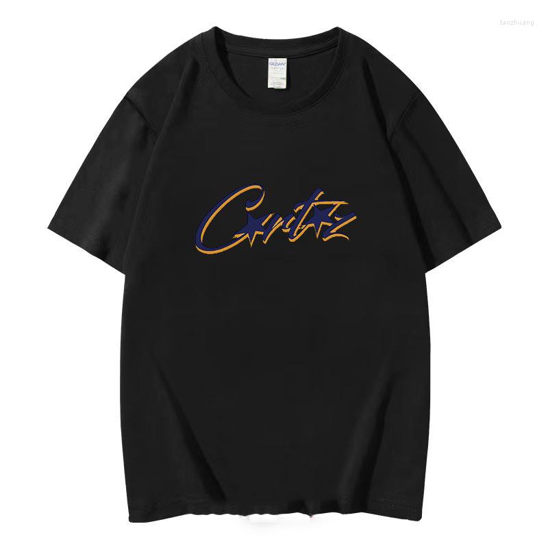 

Men' T Shirts Summer Fashion Letter Printing Short Sleeve American Street Hip Hop Harajuku T-shirt Couple Pure Cotton Breathable Tops