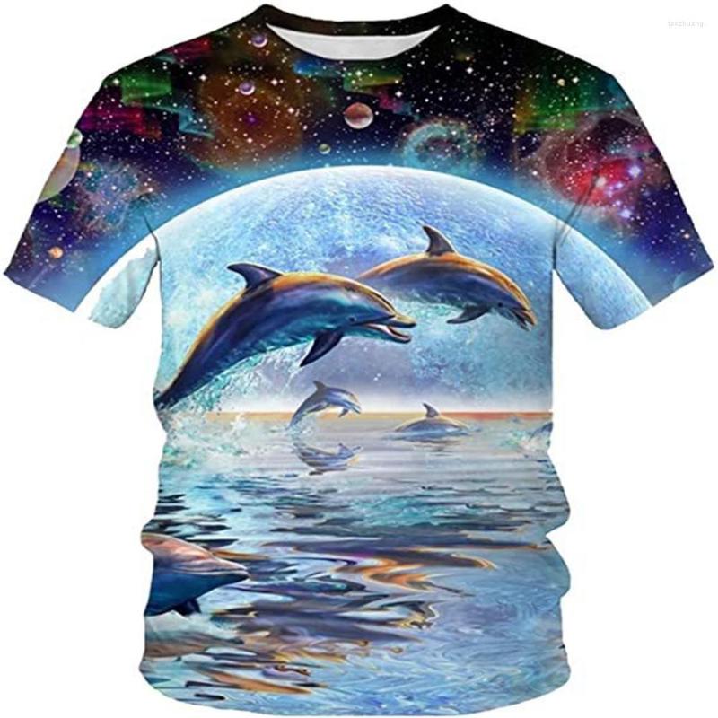 

Men's T Shirts Fashion Animal Print Short Sleeve Men Shirt Summer Streetwear Hip Hop Clothing