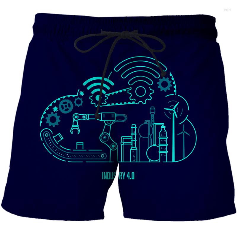 

Men's Shorts 2023 AI Technology Data Pattern Casual Short Pants Beach 3d Printed Mens Male Summer Streetwear Men Clothing, Cbdk-2557
