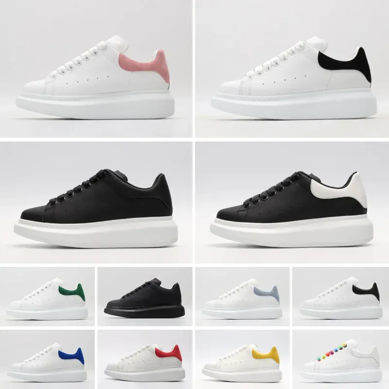 

Designer stage Leather Increased Casual Shoes Fashionable Sports Fashion Platform Mens Womens Luxury Velvet Suede Mc White Lace Up Sneakers With No Box