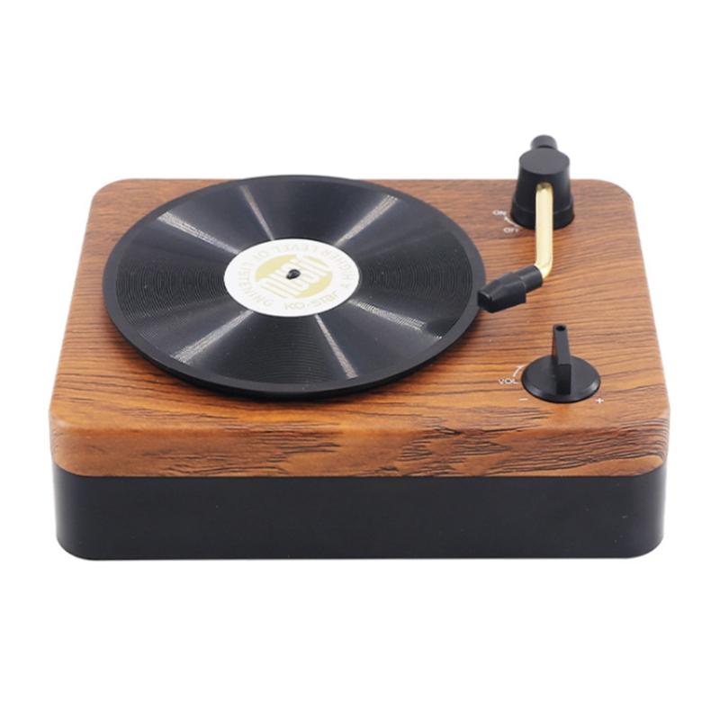 

Dresses New Retro Record Bluetooth Speaker Subwoofe Atomic Wireless Vinyl Record Player Multifunction Player Vintage Vinyl Record, Blue