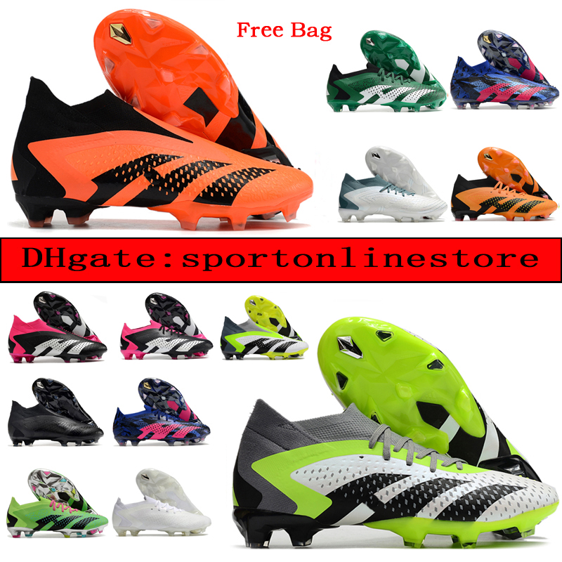 

Pre-sale Gift Bag Mens Football Boots Predator Accuracy FG Firm Ground Cleats Predator Accuracy.1 Leather Soccer Shoes Tops Outdoor Trainers Botas De Futbol 23.1, Color 11