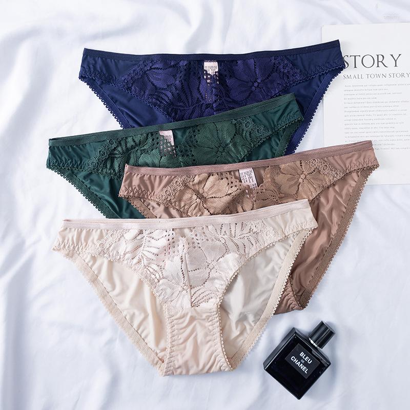 

Women's Panties Comfortable Soft Women's Low Waised Lace Underwear Lingeries Hollow Out Transparent Femmes Ropa Interior Sexys Mujer, Black
