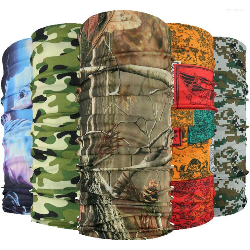 

Bandanas Multi Functional Bandana Headband Ring Neck Scarf Camouflage Leaves Seamless Tubular Magic Face Gift