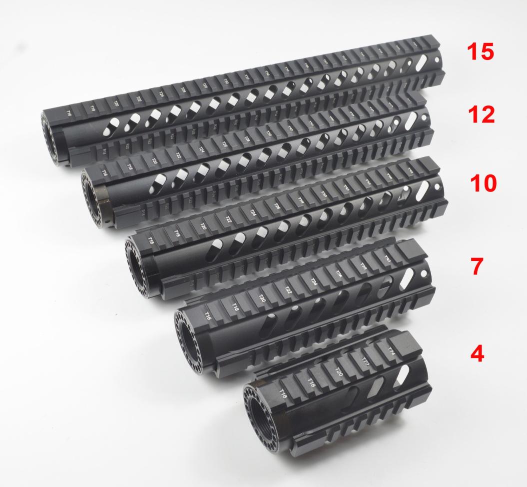 

47101215 inch Float Quad Rail Handguard Mounting rail black color9448420