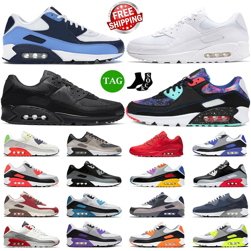

Free shipping 90 running shoes for men women 90s Triple White Black UNC Obsidian Recraft Royal Hyper Turquoise mens trainers designer outdoor sneakers, #27