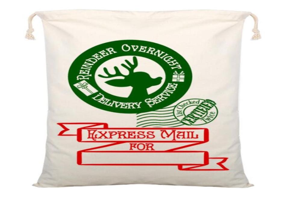 

Newest Red stripe Creative Santa Claus Drawstring Canvas bag Santa Sack Christmas kids Gift Bags xmas candy mail bag8502689