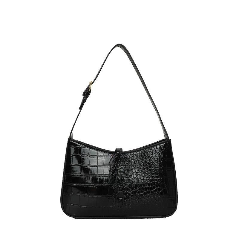 

Handbag, bucket bag, beach bag, shoulder bag, business bag, well-known SYL fashion bag wandering bag, ladies' white underarm bag brand, adjustable handbag size: 25cm*14cm, Black2