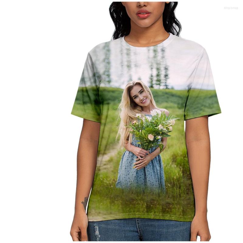 

Men's T Shirts Mia Maples 3D T-shirt Short-sleeved Women Men Vtuber Fashion Summer Tee, Style1