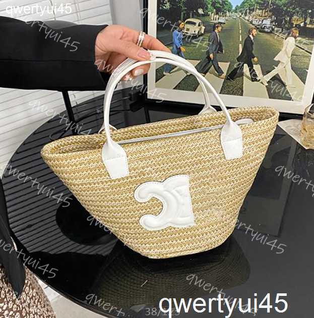 

Fashion Handbag Large Straw Bag Desigenr Bags Capacity Corn Husk Braided Single Shoulder Portable Grass Braided Vegetable Basket Holiday Beach Bag ID qwertyui45, Black