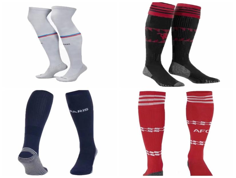 

2022 2023 Sports Socks milan UTD MANS CITIES napoli kane pogba mane BENZEMA LEWANDOWSKI MOUNT PULISIC Mbappe soccer adult Kids Kne5704524, Gold