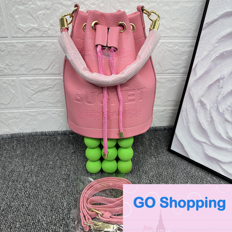 

Fashion Shoulder Bags Women's Fashion Crossbody Bags Candy Color Handbag Drawstring Bucket Bag European and American, 15*21*15cm