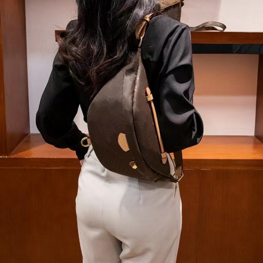 

Cellphone Case Waist bags pouch designer handbag Purses Womens Men BumBag Belt Women Pocket Bags Fashion Tote HQL137, Brown flower