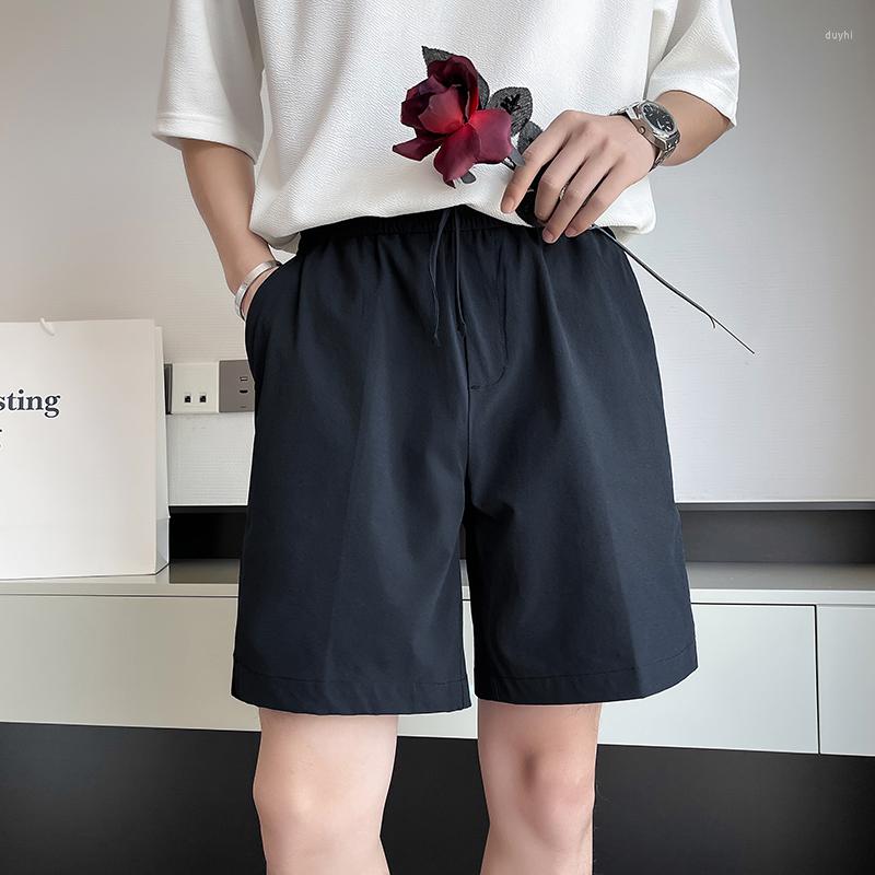 

Men's Shorts 2023 Summer Elastic Waist Thin Casual Simple Versatile Loose Straight, Apricot