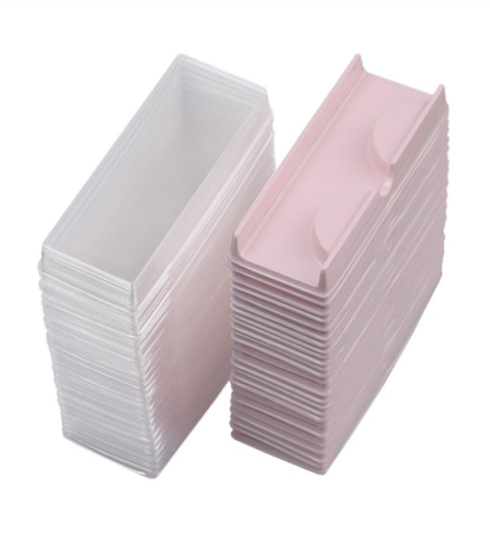 

Eyelash Tray and Transparent Cover Empty Box PinkBlueYellowClear Trays for False Eyelashes Cheap Natural5567283