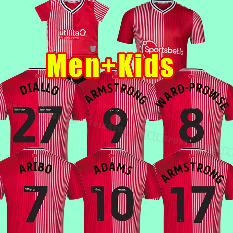 

23 24 ARIBO 7 Southampton Soccer Jerseys REDMOND 2024 2025 WARD-PROWSE ELYOUNOUSSI ARMSTRONG ROMEU Football shirts adult men ARIBO jersey red kIDS CHILD, Home