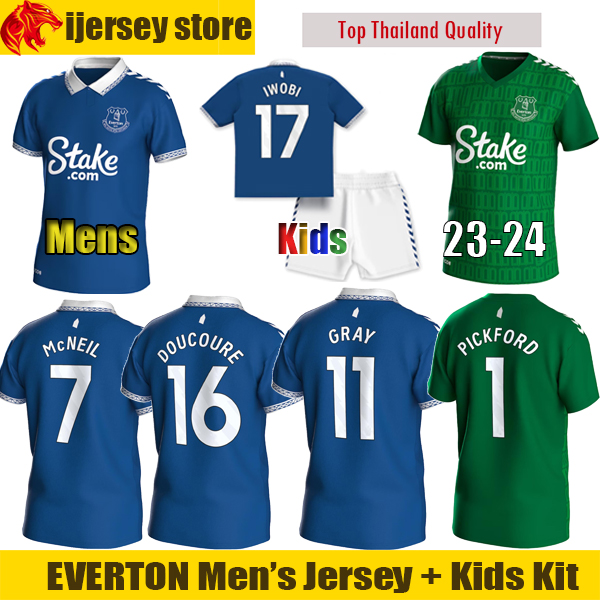 

2324 McNEIL Soccer Jerseys DOUCOURE 2023 2024 ONANA CALVERT-LEWIN GRAY IWOBI Football Shirt COLEMAN SIMMS 23 24 PICKFORD Goalkeeper Mens Jersey Kids Kit, 2324 home