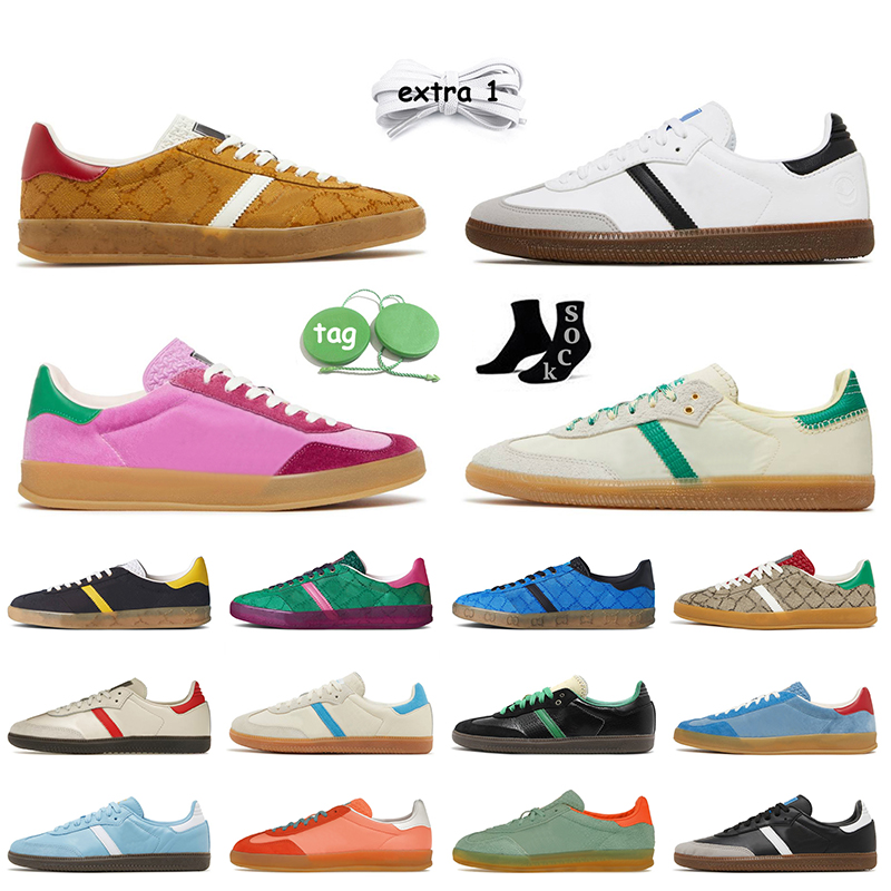 

2023 OG Original Designer Casual Shoes Women Mens Vegan White Black Gum Red Flats Trainers Monogram Pink Wales Bonner Cream Green Loafers Platform Sneakers 36-45, D74 wales bonner collegiate navy yellow