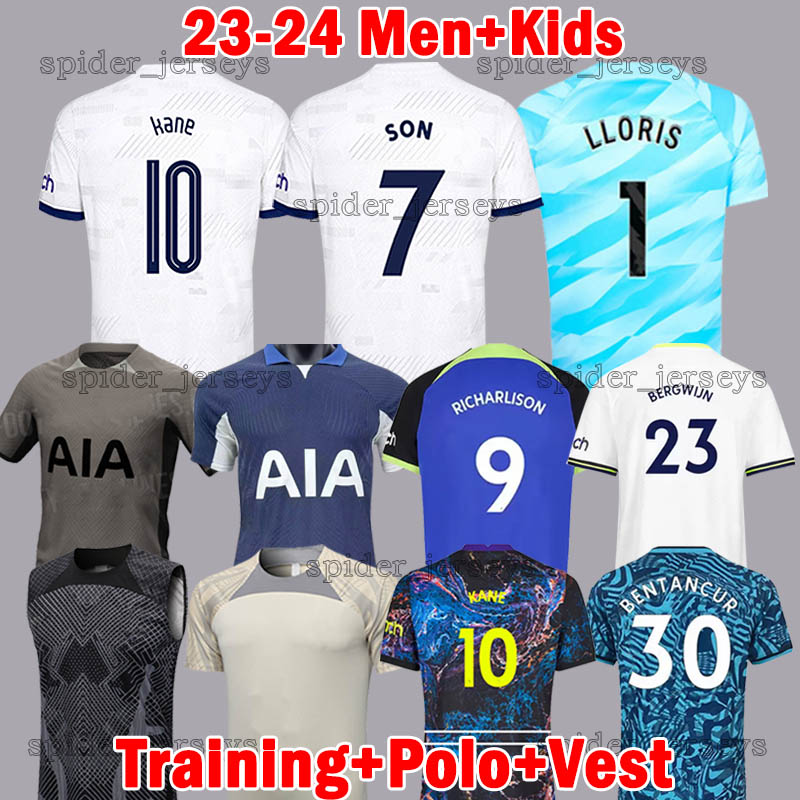 

RICHARLISON Soccer Jerseys SON TOTTEN KANE 2023 2024 LUCAS HAM KULUSEVSKI HOJBJERG PERISIC LLORS ROMERO LUCAS DIER 22 23 kids kits sets football shirt training Vest, D723#
