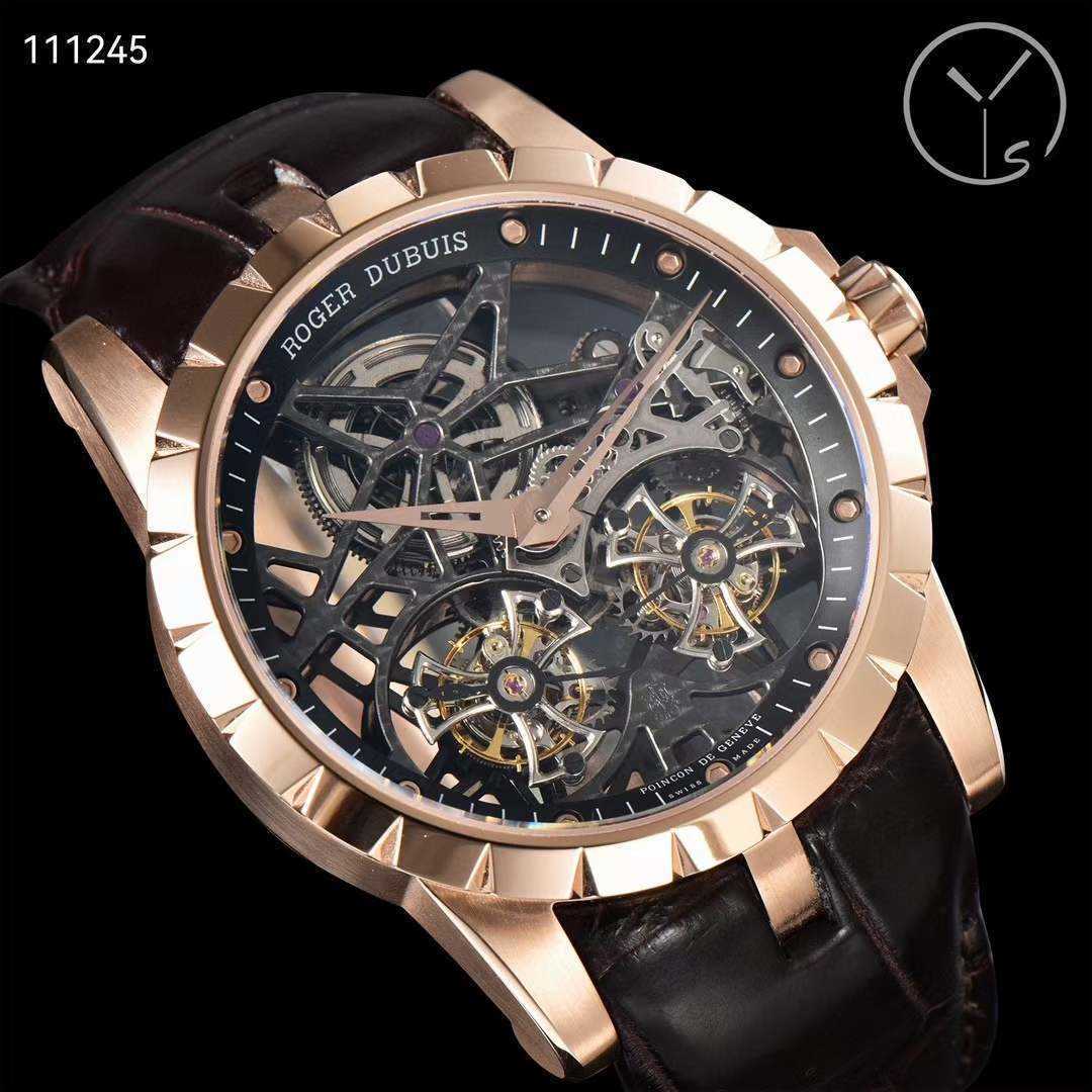 

Super complex Two real tourbillon wrist watches for man Dubi RDDB(ex)s08/09 Automatic movement 46mm Designer Luxury Style 4p