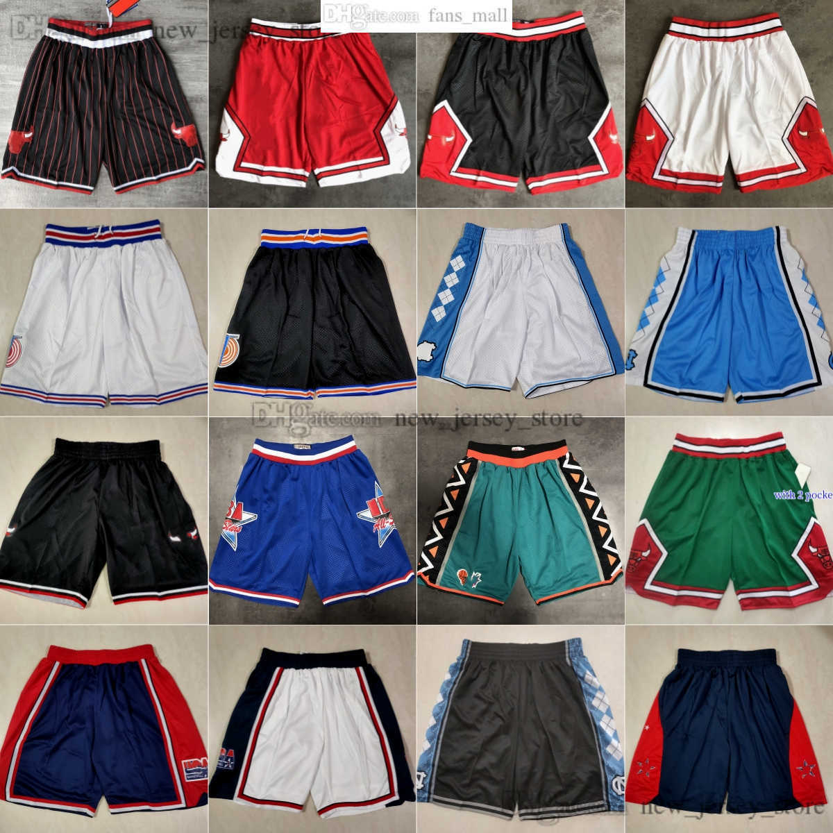 

Classic Retro Mesh 1996 All-Star Blue Basketball Shorts Movie Breathable Gym Training Beach Pants Sweatpants Pant Short Carolina College White Blue Yellow, Retro college shorts