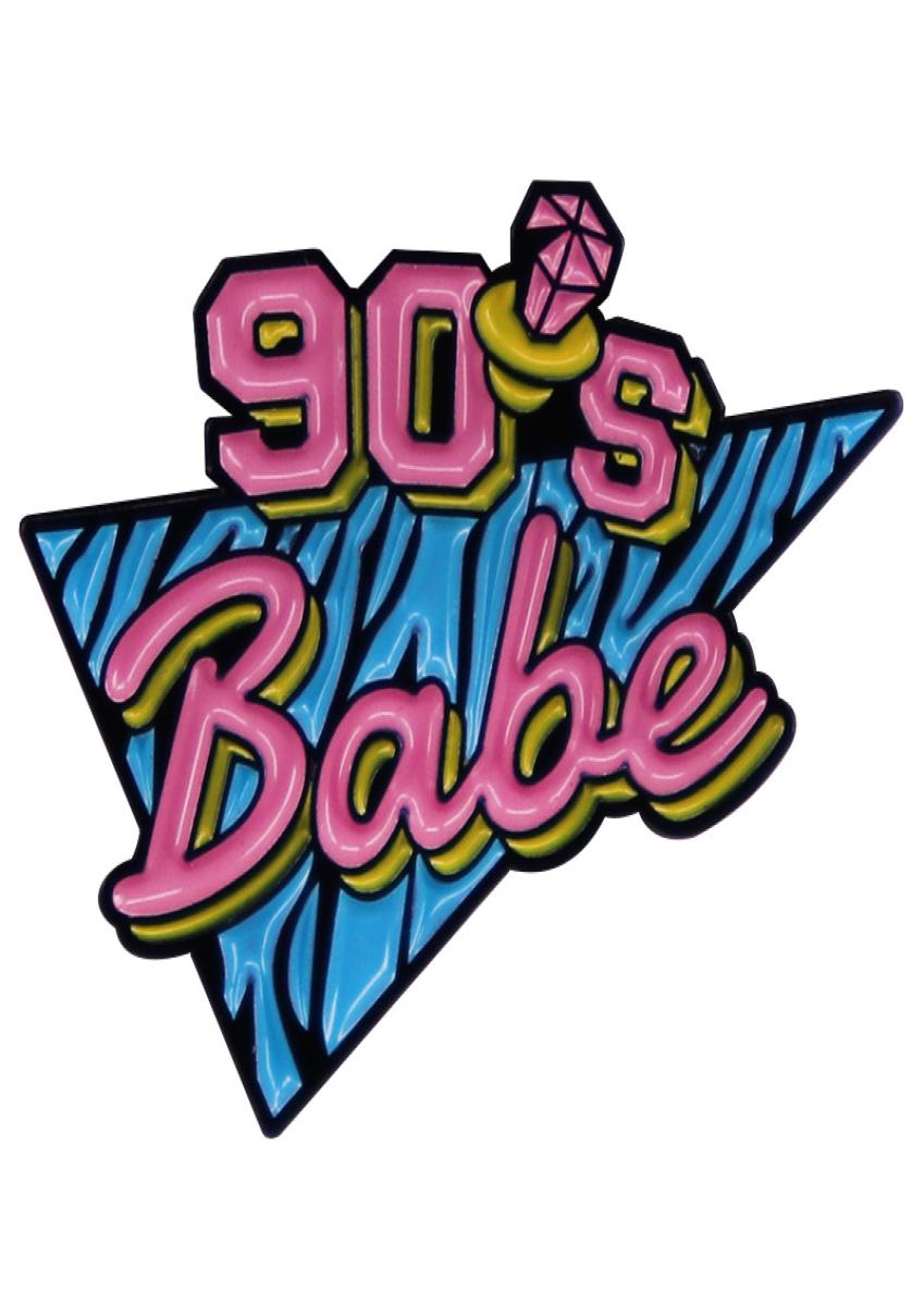 

90039s Babe brooch The post90s baby party retro brooch enamel pin badge accessories8925229, Red
