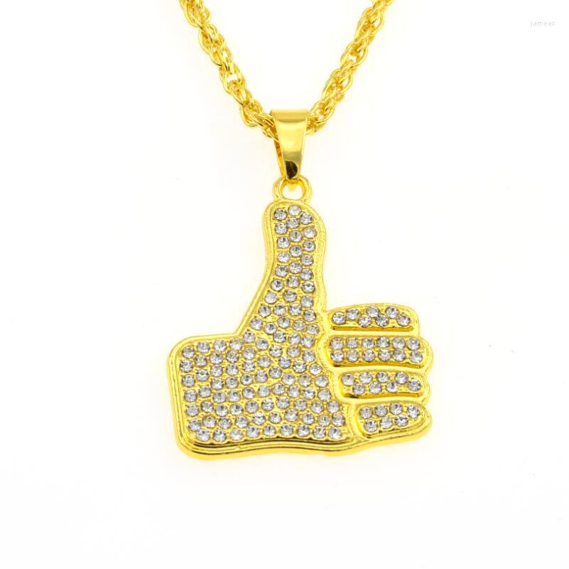 

Pendant Necklaces 2023 Jewelry Lucky Hand Necklace Women Men Amulet Stainless Steel Gold Color Of Fatima Choker