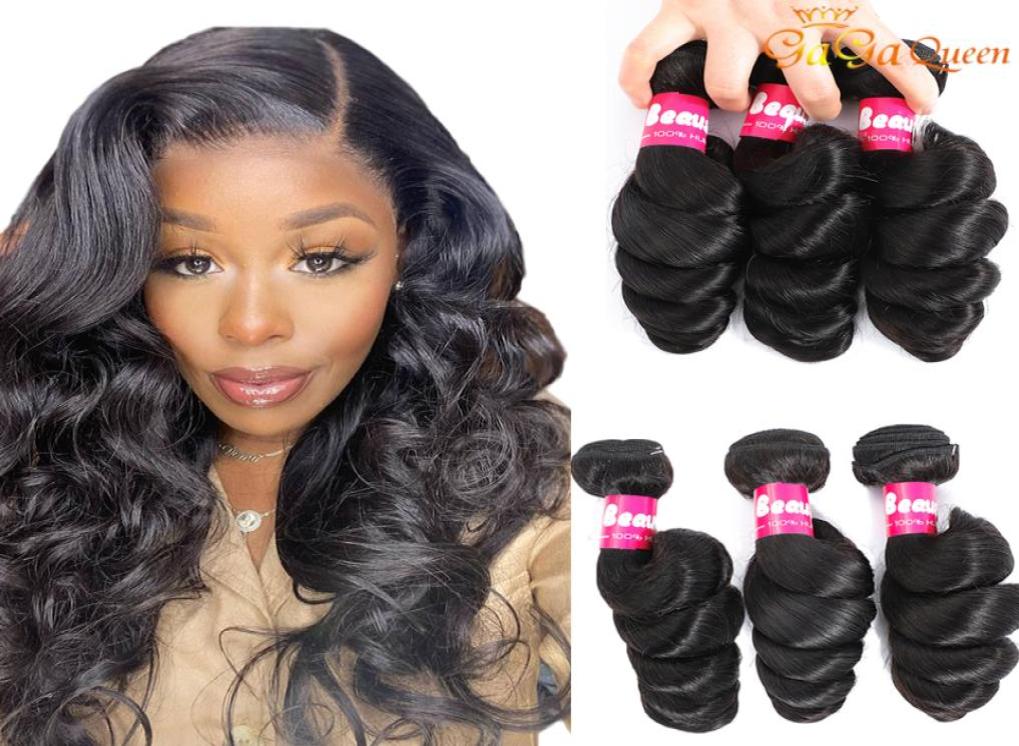 

Brazilian Loose Wave Virgin Hair Extensions 3 or 4 Bundles Brazilian Human Hair Weaves Loose Wave Bundles5074421, Natural color