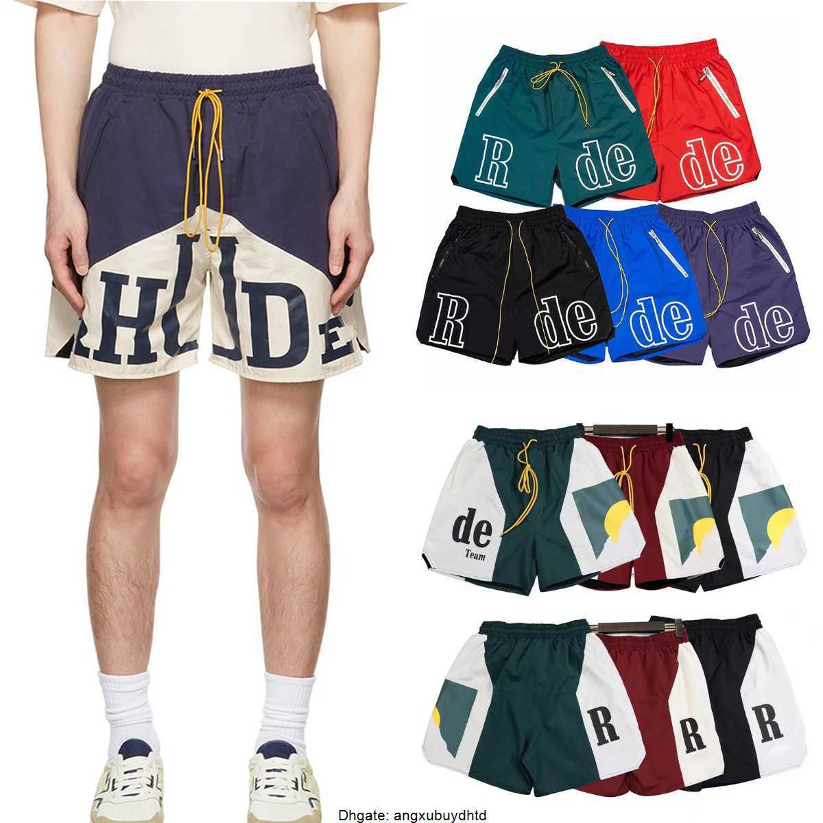 

designer shorts summer fashion beach pants Men Basketball Sports Casual street wear Luxurys rhude shorts letter Fashion drawstring mens short mesh workout Pants, 16