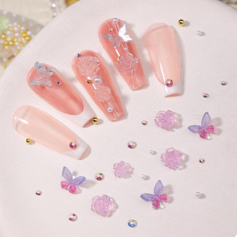 

Nail Art Decorations Delicate Camellias Lightweight Manicure Camellia Beautifully DIY Household Salon