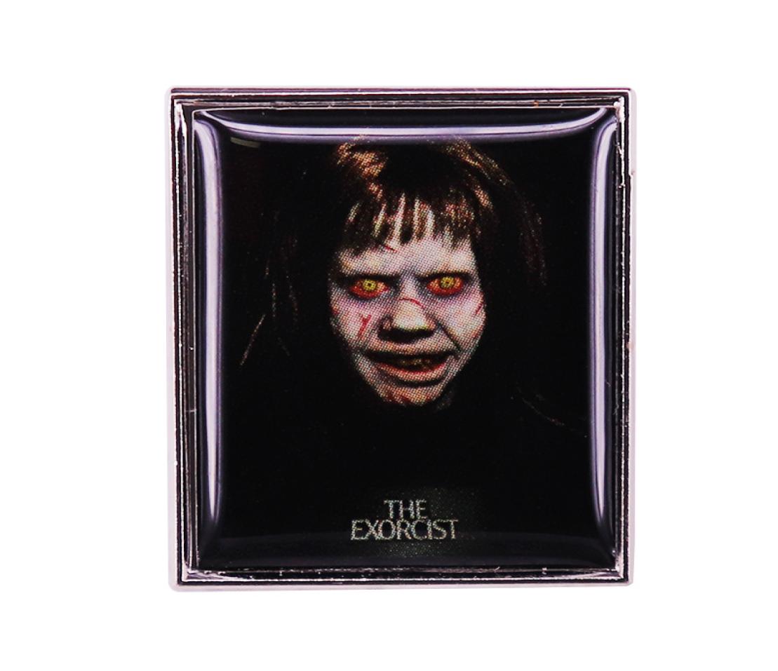 

The Ex0rcist Lapel Pin The Demonic Horror Film Poster Badge Brooch5574305, Red