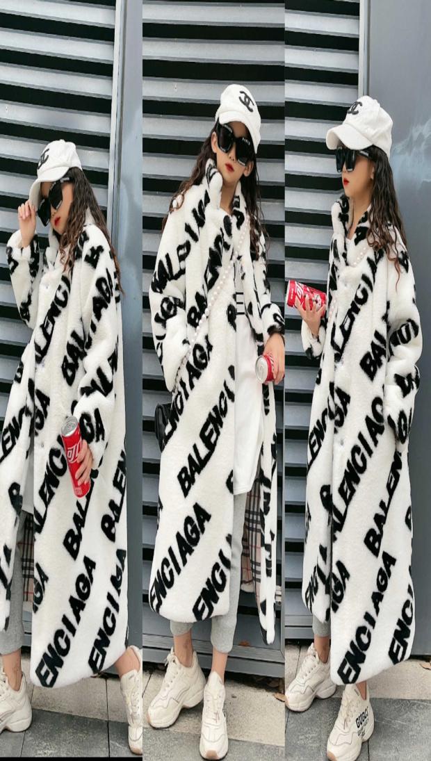 

Jackets Fashion Winter Clothes for Girls 8 10 years Faux Fur Cottonpadded Thicken Warm Long Coat for Kids Girl L2210074909785, Black