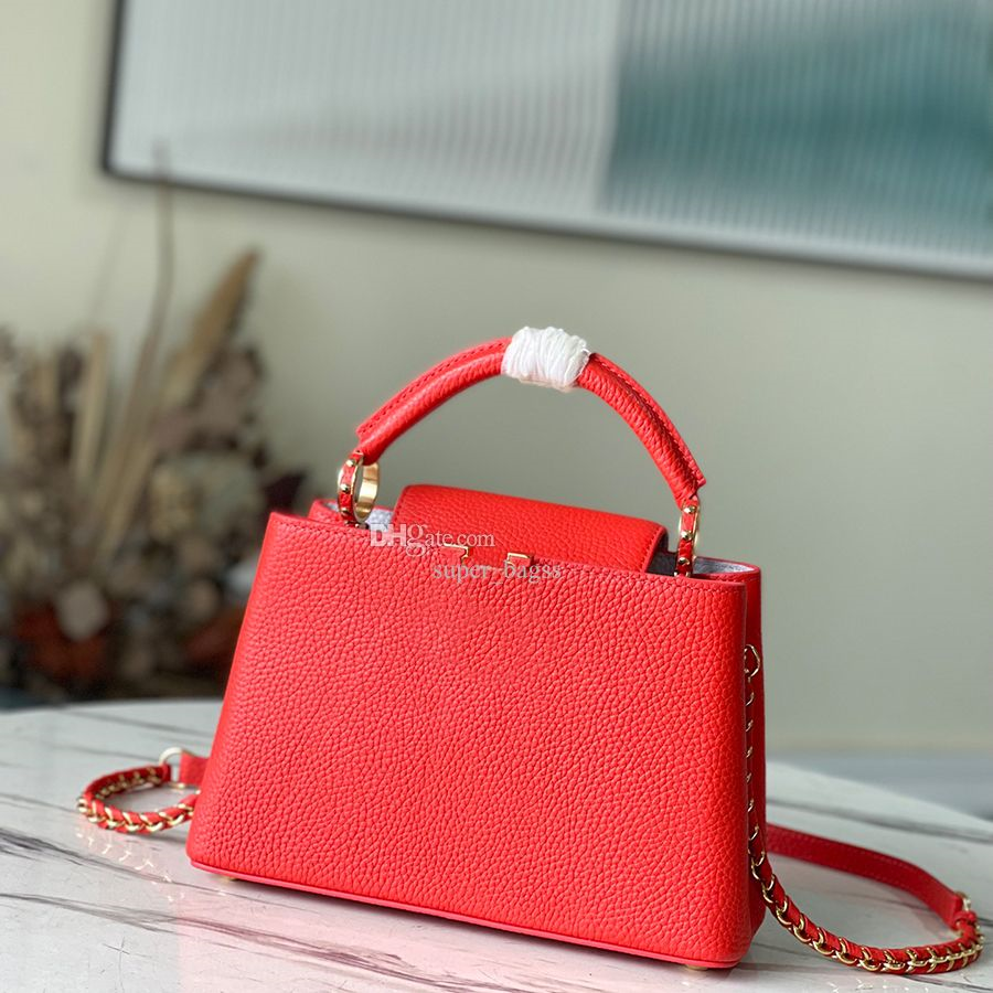 

Designer Women leather Box bag Shoulder Genuine Luxury Crossbody bag Delicate 27CM Handbag bag knockoff YL182 With, M20513