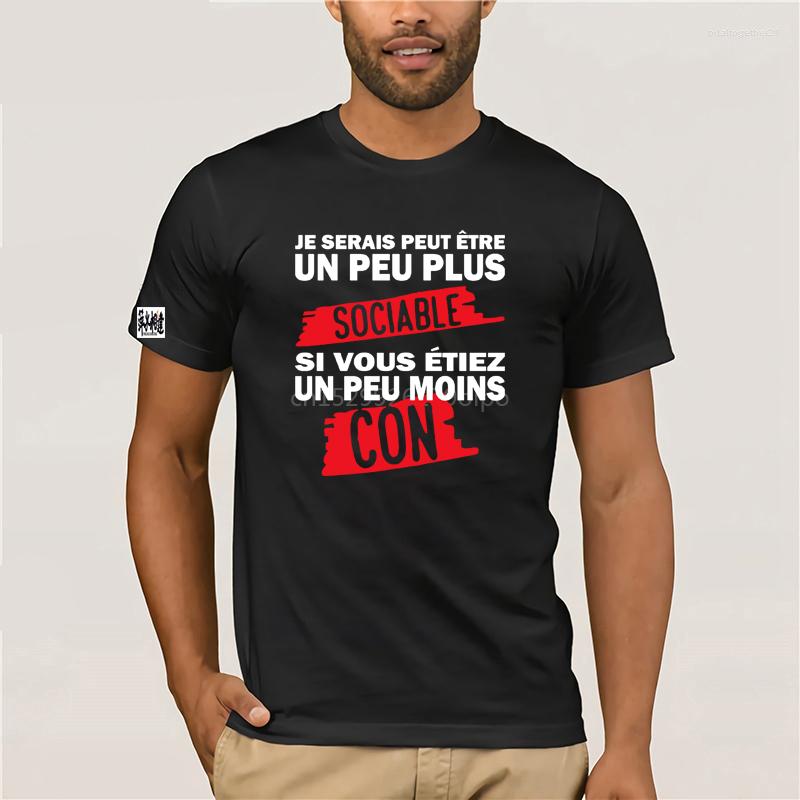 

Women' T Shirts Je Serais Peut Un Peu Plus Sociable Si Vous Moins Con Shirt Drole Humour Homme, Yellow(men)