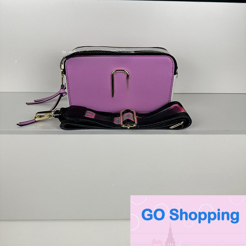 

Fashion Camera Bag Pattern Textured Women's Bags Color Contrast Shoulder Small Square Bags Messenger Bag European and American, 20*12*17cm