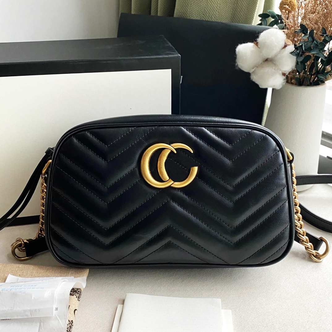 

Designer Bags Shoulder Bags Handbags Tote Women Classics Fashion Luxury Bag 2 Gs Marmont&Camera Bag Luxuries Genuine Leather Versatile Portable 2023 New Arrival, G-15
