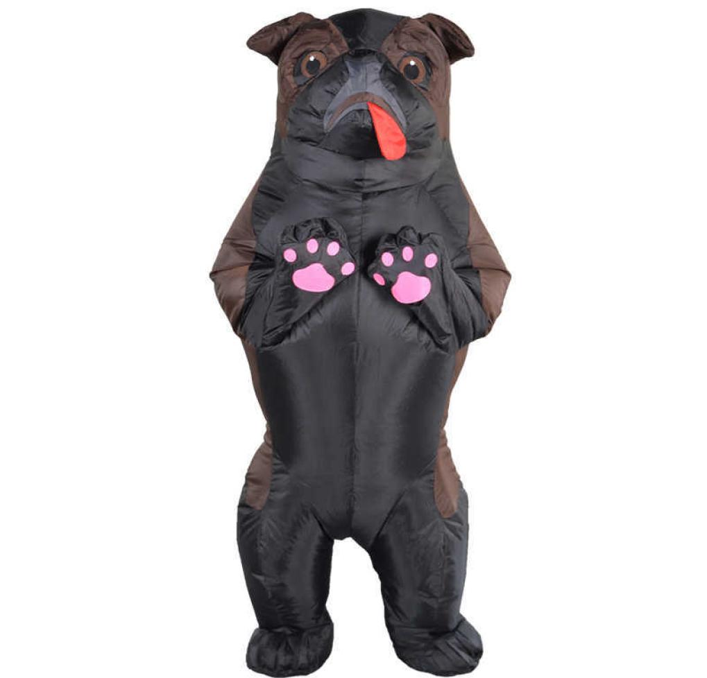 

Dog Inflatable Costume Party Cosplay costumes Fancy Mascot Anime Halloween Costume For Adult Kids Cartoon Q09106161568, Black