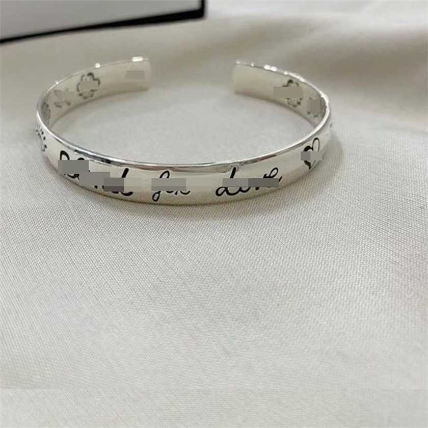 

Sterling Silver Flower Bird Men's and Women's Fearless Love Bracelet Ins Style Jewelry