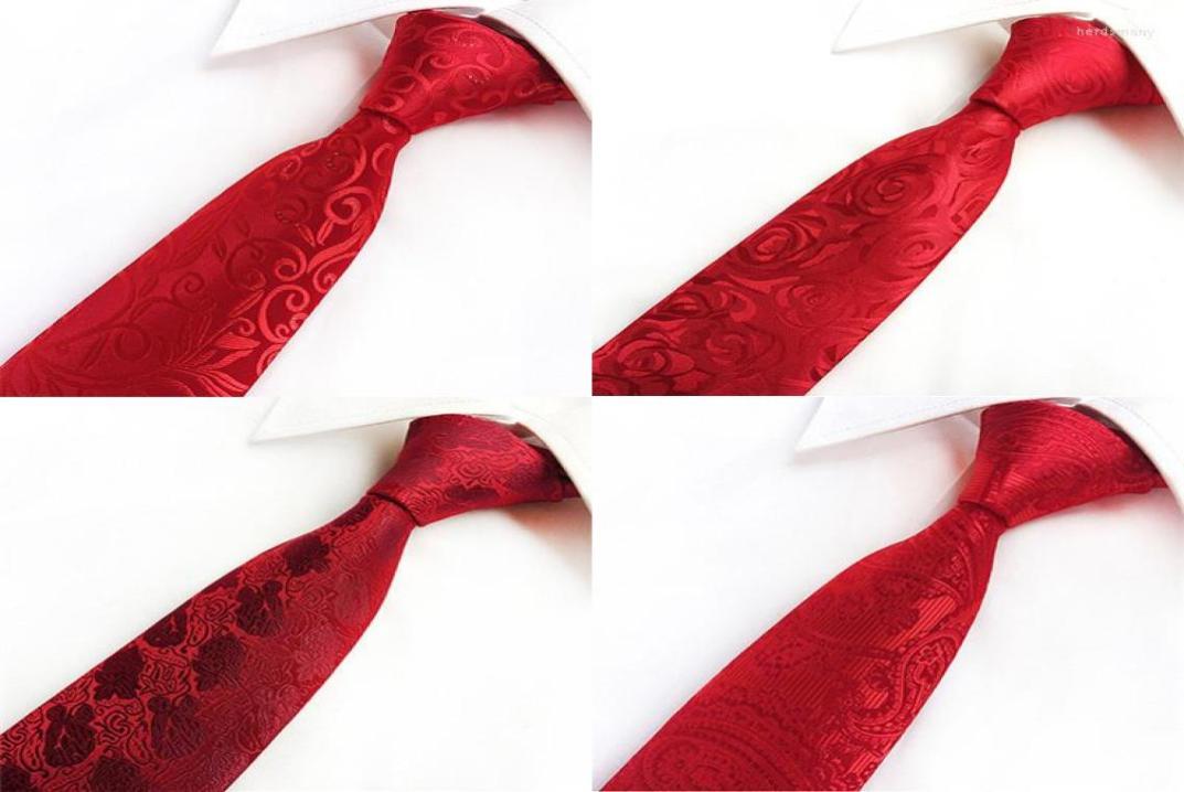 

Bow Ties SCST Brand Cravate Solid Red Men039s Necktie 8cm Silk For Men Wedding Tie Slim Mens Bridegroom Neckties Gravata A1109440353
