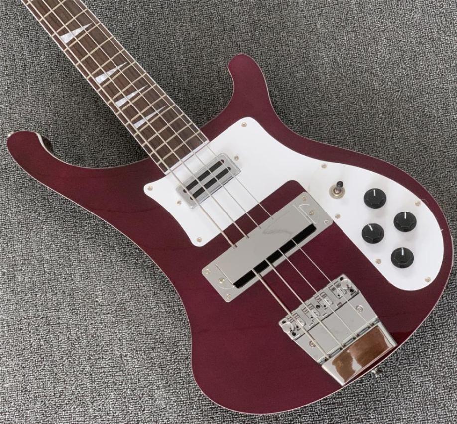 

Rare RIC 5 Strings Metallic Red 4003 Electric Bass Guitar China electric Guitars guitarra3243382