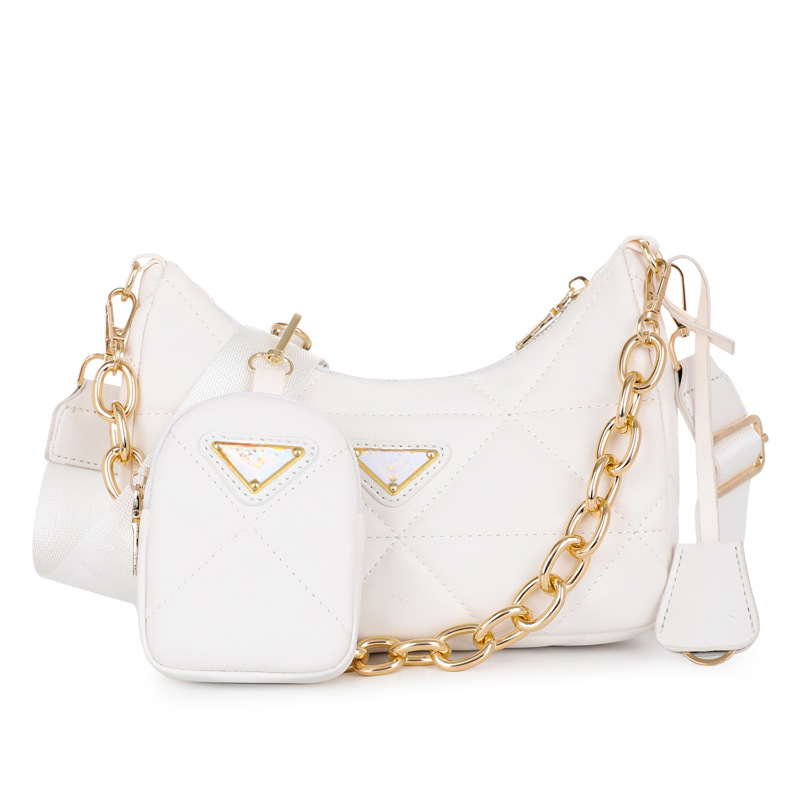 

Designer Classic Three-in-One Bag Female Underarm Bags Crossbody One-Shoulder Portable High-Grade Multi-Functional, 24*17*6cm