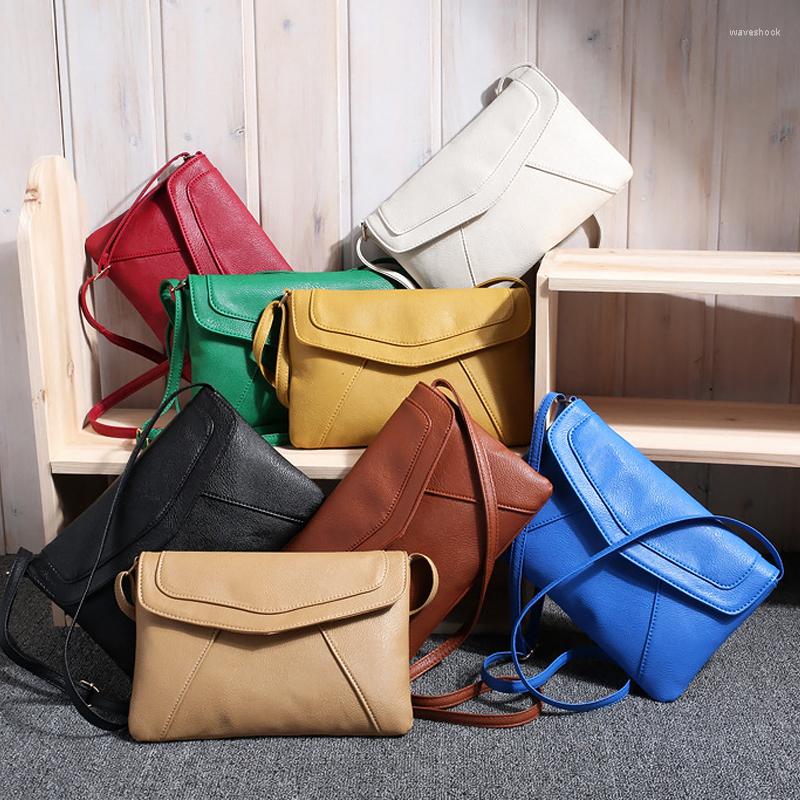 

Evening Bags Women Envelope Bag Pu Leather Handbag Shoulder Ladies Crossbody Sling Messenger Purses Blue Black Brown 7 Colors, Beige