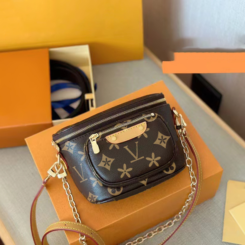 

Luxury M82208 handbags pack belt shoulder Evening bag Womens M82335 fashion Leather crossbodys Waist bag Mens Mini bumbag fanny chest clutch Designer the tote bags, Pink