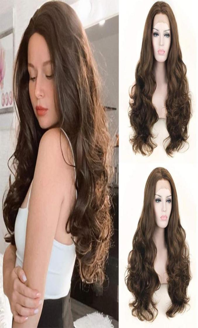 

Synthetic Wigs Curly Lace Front Wig Straight Blonde Brown Body Water Wave Black Frontal Cosplay Lolita Glueless For Women3171277, Ombre color