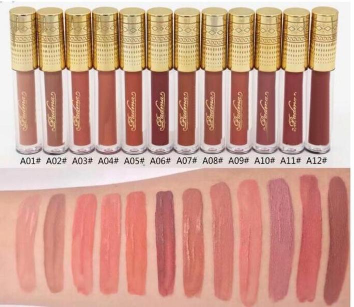 

48 PCS MAKEUP 2018 Lowest Selling good New Makeup Matte liquid Lipstick Lipgloss 24different colors Hi8050915, Army green