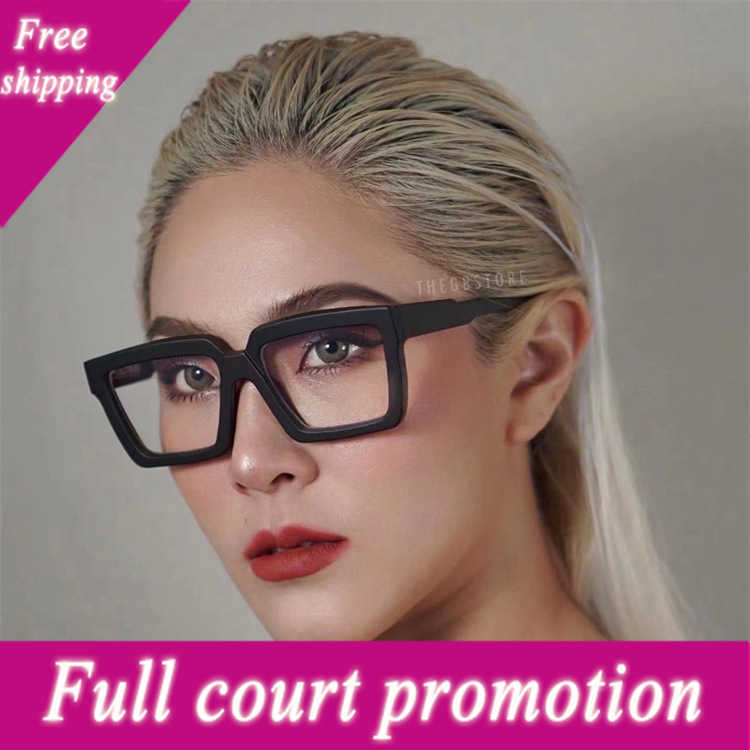 

Luxury Brand Sunglasses German Fashion Personality Square Eyeglass Frame Ins Same Style Maske K26 Flat Lens Kubora fashion oversized glasses