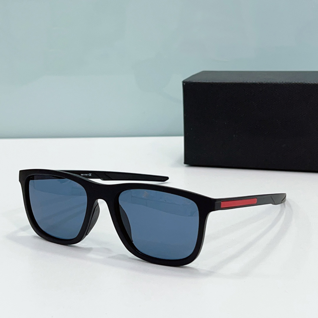 

Matte Black/Blue Polarized Sunglasses Men Sports Glasses Summer Sunnies gafas de sol Sonnenbrille UV400 Eyewear with Box