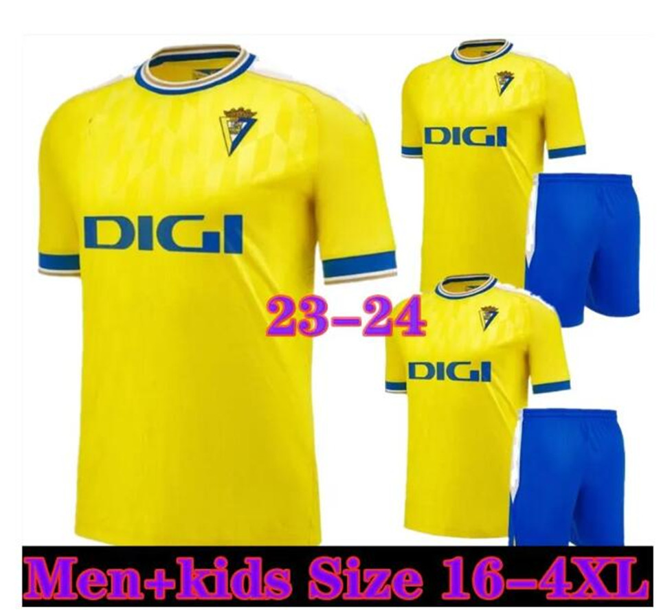 

2023 2024 Cadiz soccer jerseys CADIZ CF Negredo camisetas de futbol LOZANO ALEX Juan Cala CAMISETA A LIGA 23 24 men kids jersey kit T.Bongonda SOBRINO football shirts